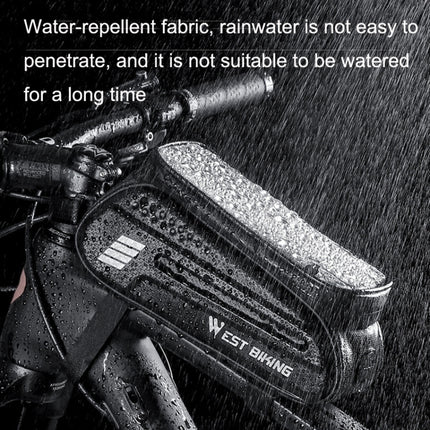 WEST BIKING Bicycle Hard Shell Front Beam Bag Mobile Phone Touch Screen Saddle Bag - DealBuddy