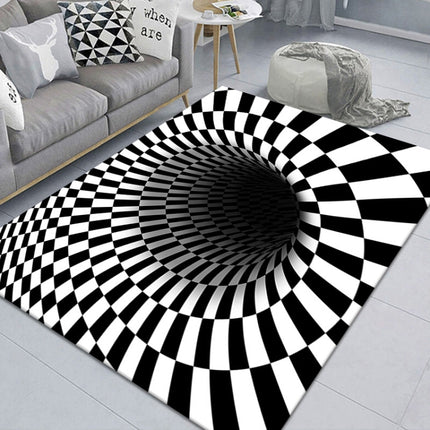 3D Geometric Stereo Trap Vision Living Room Bedroom Carpet - DealBuddy