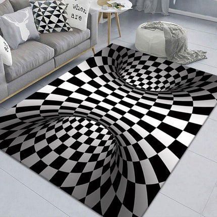 3D Geometric Stereo Trap Vision Living Room Bedroom Carpet - DealBuddy