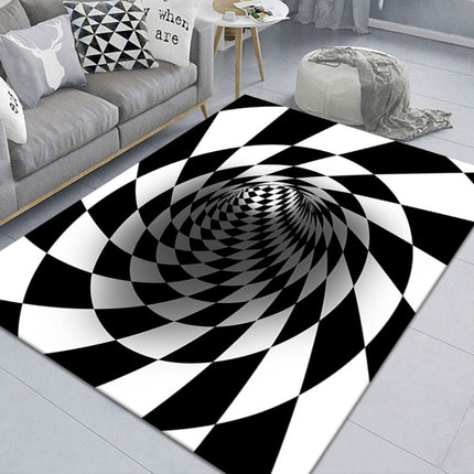 3D Geometric Stereo Trap Vision Living Room Bedroom Carpet - DealBuddy