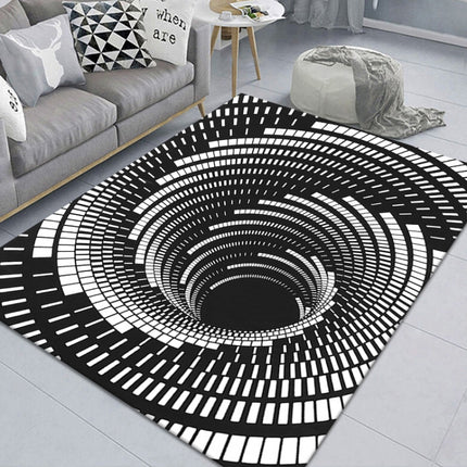 3D Geometric Stereo Trap Vision Living Room Bedroom Carpet