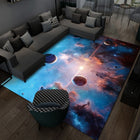 3D Visual Cartoon Cosmic Planet Living Room Carpet