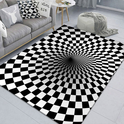 3D Stereo Rectangular Visual Geometric Living Room Carpet, 40x60cm, 50x80cm, 60x90cm, 80x120cm, 80x160cm, 120x160cm, 140x200cm - DealBuddy