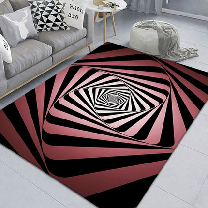 3D Stereo Rectangular Visual Geometric Living Room Carpet, 40x60cm, 50x80cm, 60x90cm, 80x120cm, 80x160cm, 120x160cm, 140x200cm - DealBuddy