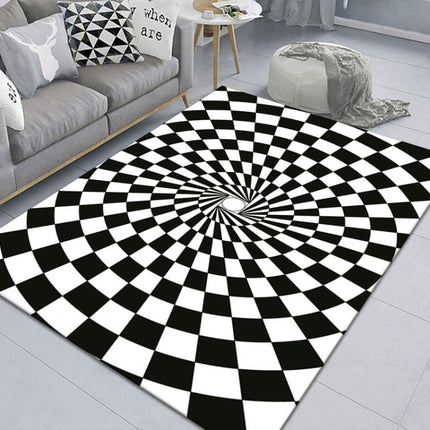 3D Stereo Rectangular Visual Geometric Living Room Carpet, 40x60cm, 50x80cm, 60x90cm, 80x120cm, 80x160cm, 120x160cm, 140x200cm - DealBuddy