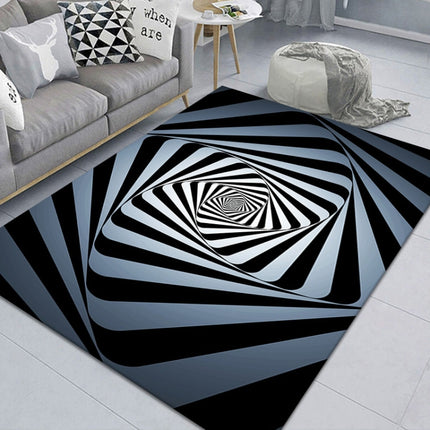 3D Stereo Rectangular Visual Geometric Living Room Carpet, 40x60cm, 50x80cm, 60x90cm, 80x120cm, 80x160cm, 120x160cm, 140x200cm - DealBuddy