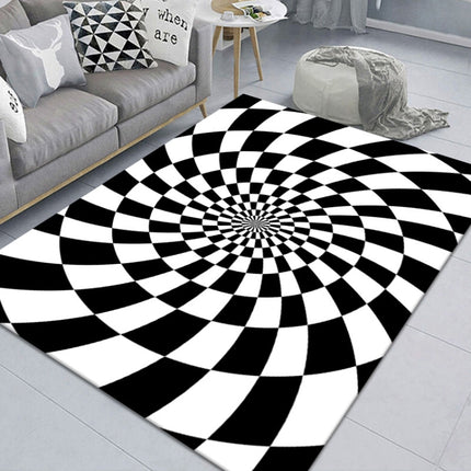 3D Stereo Rectangular Visual Geometric Living Room Carpet, 40x60cm, 50x80cm, 60x90cm, 80x120cm, 80x160cm, 120x160cm, 140x200cm - DealBuddy