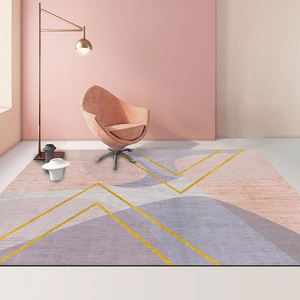 Modern Abstract Geometric Living Room Rug Coffee Table Cushion, 50x80cm, 60x90cm - DealBuddy