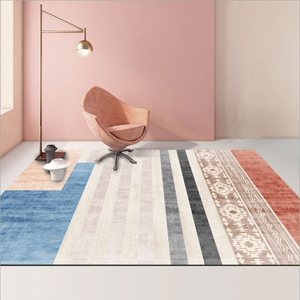 Modern Abstract Geometric Living Room Rug Coffee Table Cushion, 50x80cm, 60x90cm - DealBuddy