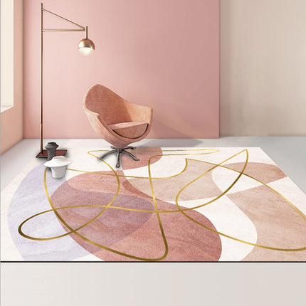 Modern Abstract Geometric Living Room Rug Coffee Table Cushion, 50x80cm, 60x90cm - DealBuddy