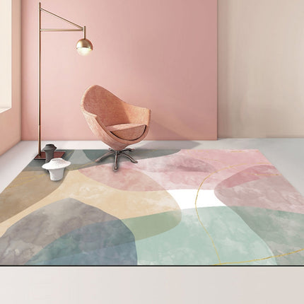 Modern Abstract Geometric Living Room Rug Coffee Table Cushion, 50x80cm, 60x90cm - DealBuddy