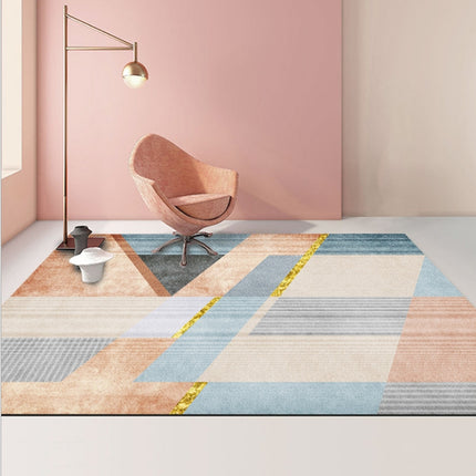 Modern Abstract Geometric Living Room Rug Coffee Table Cushion, 50x80cm, 60x90cm - DealBuddy
