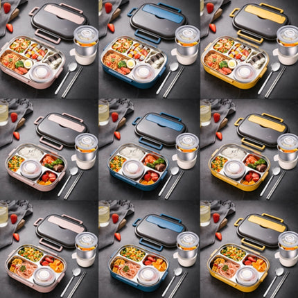 304 Stainless Steel Double-Layer Large-Capacity Portable Lunch Box - DealBuddy