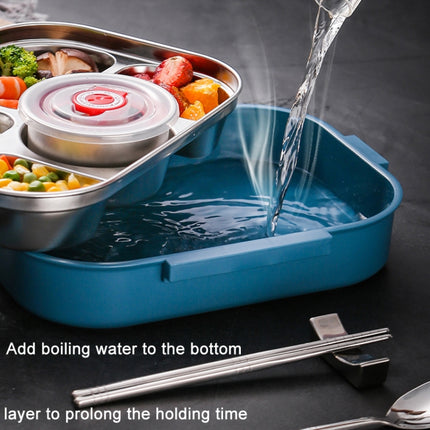 304 Stainless Steel Double-Layer Large-Capacity Portable Lunch Box - DealBuddy