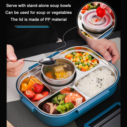 304 Stainless Steel Double-Layer Large-Capacity Portable Lunch Box