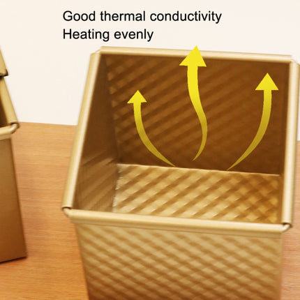 Square Toast Box Non-Stick Water Cube Toast Mold, Style:
