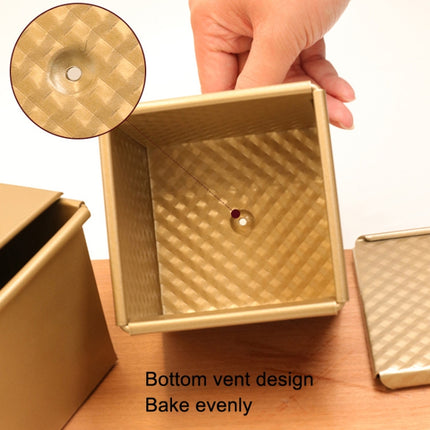 Square Toast Box Non-Stick Water Cube Toast Mold, Style:, 8832 8x7.5x6.5cm Ripple Gold, 8759 11.8x11x10.3cm No Ripple Gold, 8772 8x7.5x6.5cm No Ripple Gold, 8765 11.8x11x10.3cm Ripple Gold - DealBuddy