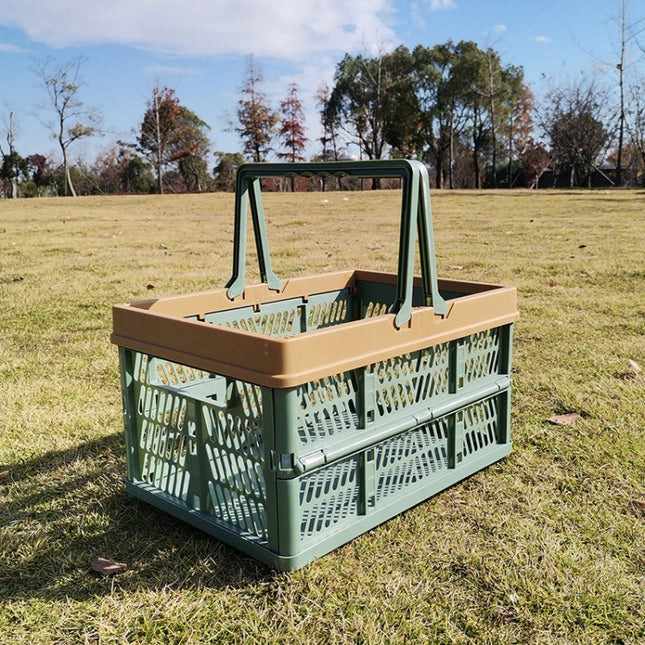 Foldable Picnic Basket Supermarket Shopping Basket,Size: 25x30.5x44cm