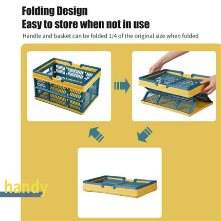 Foldable Picnic Basket Supermarket Shopping Basket,Size: 25x30.5x44cm