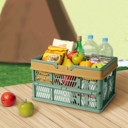 Foldable Picnic Basket Supermarket Shopping Basket,Size: 25x30.5x44cm