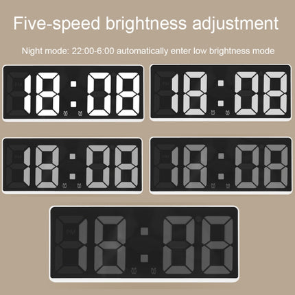 LED Bedside Alarm Clock Battery Plug-In Dual-Purpose Clock