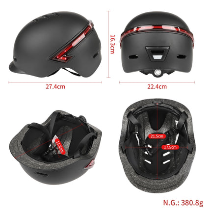 Cycling Helmet Ultralight Bicycle Helmet with Warning Light Remote Control - DealBuddy