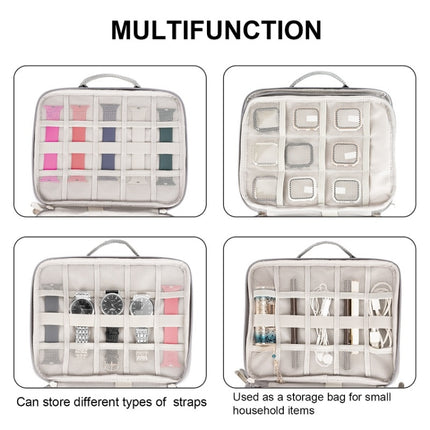 Portable Double-Layer Strap Storage Bag Data Cable Organizer Bag