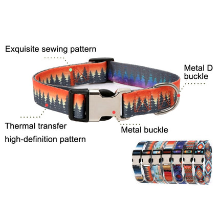Pet Ethnic Style Polyester Cotton Print Pattern Collar, Size:, S: 1.5x27-43cm, M: 2.0x32-52cm, L: 2.5x38-61cm, XL: 2.5x43-71cm - DealBuddy