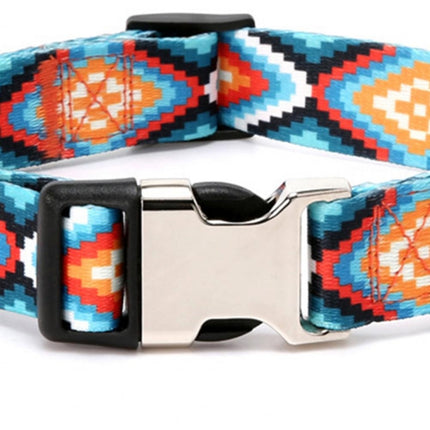 Pet Ethnic Style Polyester Cotton Print Pattern Collar, Size:, S: 1.5x27-43cm, M: 2.0x32-52cm, L: 2.5x38-61cm, XL: 2.5x43-71cm - DealBuddy