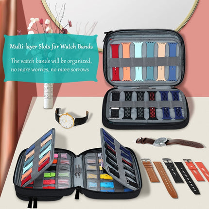 Multifunction Watch Strap Data Line 36 Slots Storage Bag