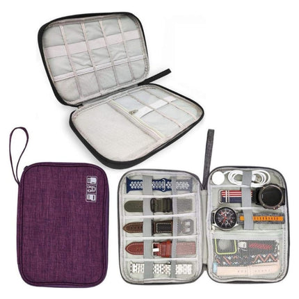 Travel Portable Strap Data Cable Storage Bag