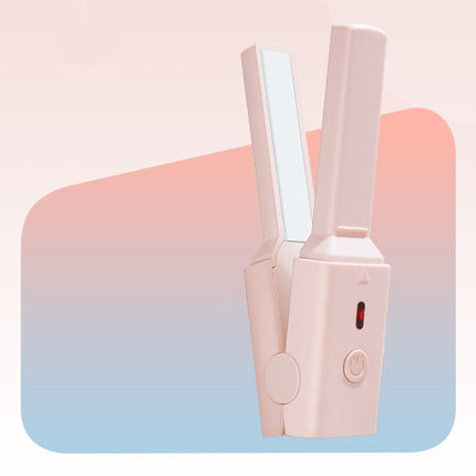 GLS-006 Dual-use Mini electric Splint for Straight and Curly Hair, Cherry Pink, Fresh green - DealBuddy