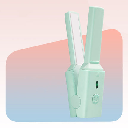 GLS-006 Dual-use Mini electric Splint for Straight and Curly Hair, Cherry Pink, Fresh green - DealBuddy