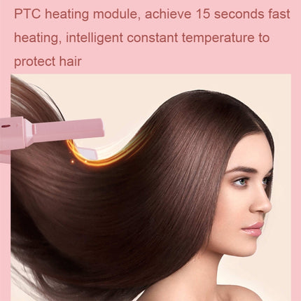 GLS-006 Dual-use Mini electric Splint for Straight and Curly Hair, Cherry Pink, Fresh green - DealBuddy