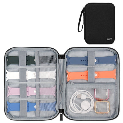 Boona Smart Watch Strap Data Cable Portable Storage Bag For Apple Watch, Large (Black) - DealBuddy