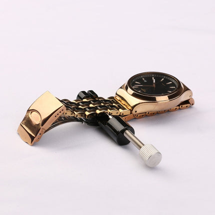 Adjustable Watch Strip Removal Metal Strap Bracelet Link Pin Repair Tool, Golden, Black