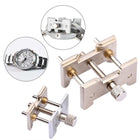 2 In 1  Watch Movement Holder Clip Base Metal Multi Function Vise Clamp, Random Color Delivery
