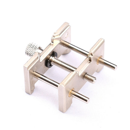 2 In 1  Watch Movement Holder Clip Base Metal Multi Function Vise Clamp, Random Color Delivery