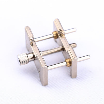2 In 1  Watch Movement Holder Clip Base Metal Multi Function Vise Clamp, Random Color Delivery