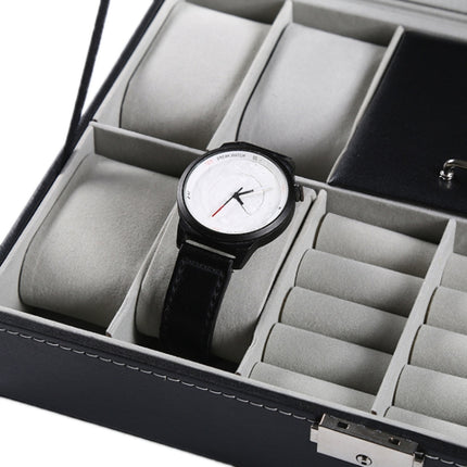 8-Bit Watch Display Storage Box Necklace Ring Jewelry Box With Mirror