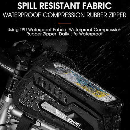 WEST BIKING Bicycle Front Bag TPU  Hard Shell Riding Front Beam Bag - DealBuddy