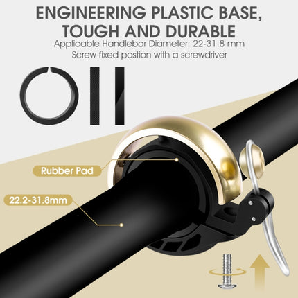 WEST BIKING Bicycle Retro Copper Bell Riding Crisp & Loud Bell - DealBuddy