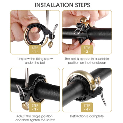 WEST BIKING Bicycle Retro Copper Bell Riding Crisp & Loud Bell - DealBuddy