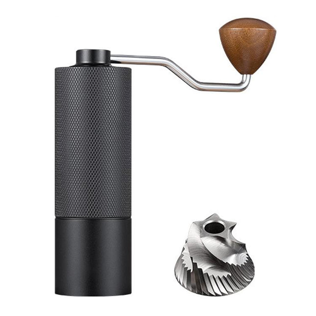 CNC Stainless Steel Hand Crank Coffee Bean Grinder, Pentagon Black, Pentagon Gray, Pentagon Red, Hexagon Black, Hexagon Gray, Hexagon Red, Seven Corner Black, Seven Corner Silver, Seven Corner Gray, Seven Corner Red - DealBuddy