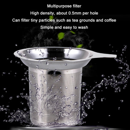 304 Stainless Steel Teapot Flat Bottom High Density Strainer With Handle