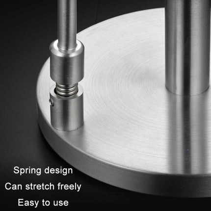 Stainless Steel Roll Paper Cling Film Vertical Stand, Shape: