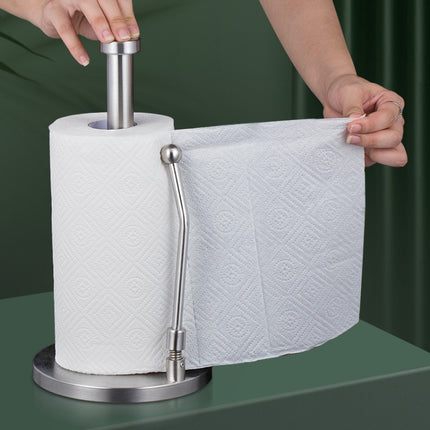 Stainless Steel Roll Paper Cling Film Vertical Stand, Shape: