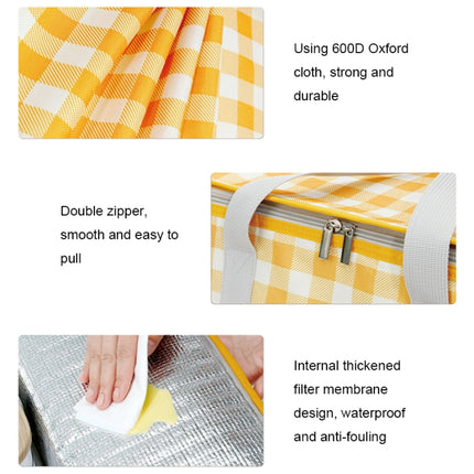 JY2209 Camping Moistureproof Portable Picnic Basket Set, Spec:, Red White, Yellow White, Leaves, Red White+150x100cm, Yellow White+150x100cm, Leaves+150x100cm, Red White+150x200cm, Yellow White+150x200cm, Leaves+150x200cm, Red White+200x200cm          ... - DealBuddy