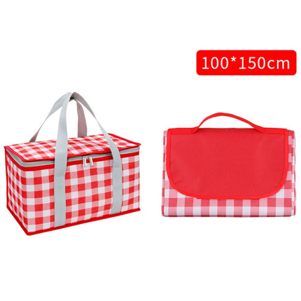 JY2209 Camping Moistureproof Portable Picnic Basket Set, Spec:, Red White, Yellow White, Leaves, Red White+150x100cm, Yellow White+150x100cm, Leaves+150x100cm, Red White+150x200cm, Yellow White+150x200cm, Leaves+150x200cm, Red White+200x200cm          ... - DealBuddy