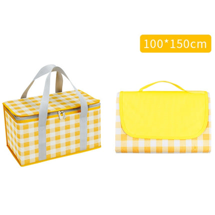 JY2209 Camping Moistureproof Portable Picnic Basket Set, Spec:, Red White, Yellow White, Leaves, Red White+150x100cm, Yellow White+150x100cm, Leaves+150x100cm, Red White+150x200cm, Yellow White+150x200cm, Leaves+150x200cm, Red White+200x200cm          ... - DealBuddy
